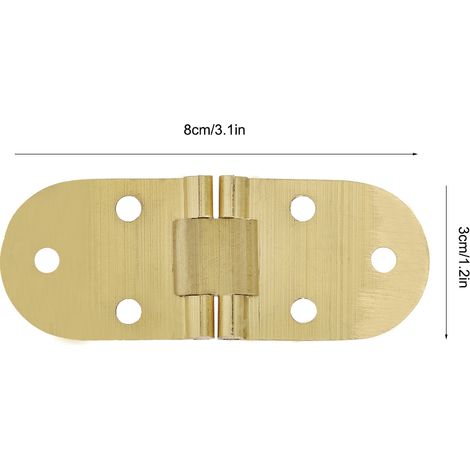 Charnière de Tablette Flip pour Machine à Coudre et Table à Plateau Folding - Paire (Cuivre Doré 8x3cm, 50000 Cycles) (1/5)