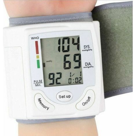 Tensiomètre au poignet - Tensiomètre intelligent professionnel, détection automatique de l'hypertension, détection des battements cardiaques irréguliers, (1/4)