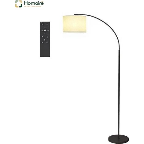 Lampadaire en métal et métal noir de 104.2 x 32 x 180.6 cm HOMAIRE (1/5)