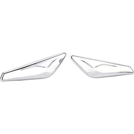 Embellecedor cromado delantero Ej.Life, 2 piezas, embellecedor cromado para guardabarros delantero 51117338569, repuesto para X3, X4, F25 y F26 (2013-2017)