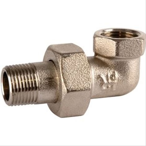Lot de 10 coudes union laiton à visser mâle - femelle 3/8'' (12/17)