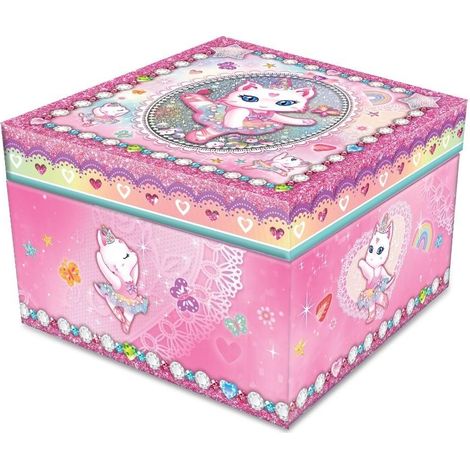 Carillon classico con gatta ballerina