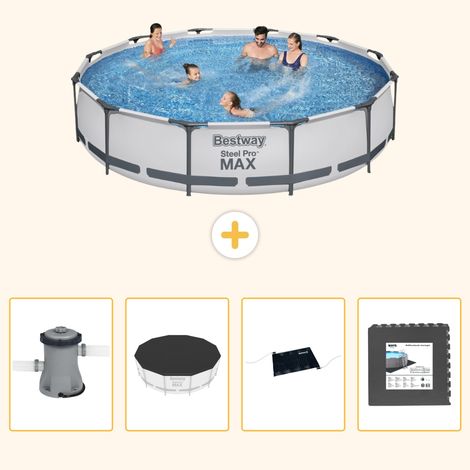Bestway Bestway Steel Pro MAX Ronde - 366x76 cm - 5-pièces S195 (1/5)