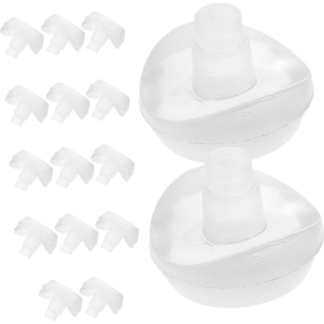 CCYKXA16-piece set of thick, transparent PVC chair leg caps/end caps, recessed shock-absorbing pads, furniture protectors, scratch-resistant and anti-slip. (1/5)
