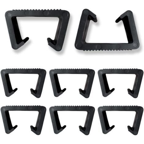 Clips de Meubles 8 Pièces Clips de Meubles en Rotin Pinces de Meubles de Patio Osier Pinces à Meuble en Plastique Clip Connecteur Clips de Fixation pour Meubles de Jardin en Rotin (1/5)
