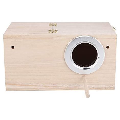 Nichoir à oiseaux en bois pour perruche, boîte de nidification pour reproduction d'oiseaux, cabane d'élevage robuste (1/5)