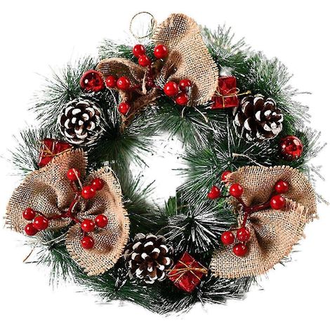 Décorations artificielles pour le Nouvel An, guirlandes à suspendre, décorations de Noël et articles de fête-B