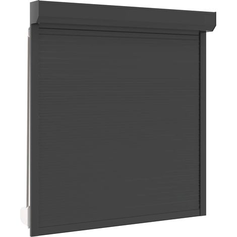 Rollladen Anthrazit 140 x 150 cm Aluminium und Polyurethan vidaXL