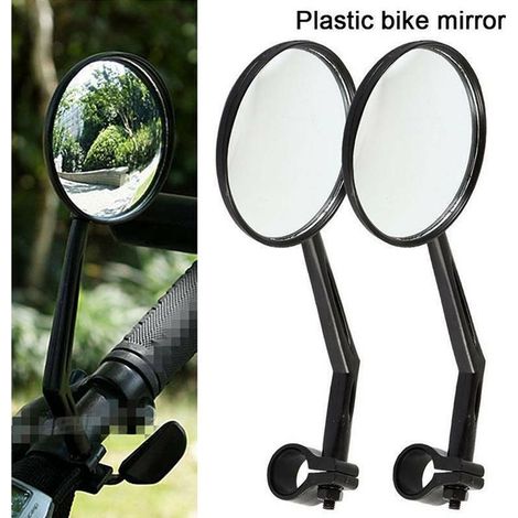 Pair of Mountain Bike Rearview Mirrors Convex Reflectors Cycling Accessories Cycling Rear View Mirrors (1/5)