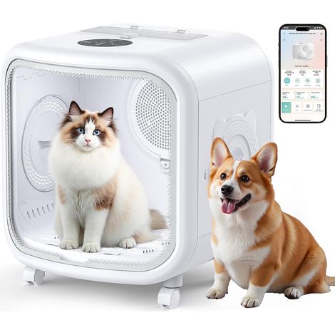 Séchoir pulseur pour chien 75L – Ultra silencieux ≤50 dB – Contrôle intelligent via app – Température variable 5°C-35°C – Woox (1/5)