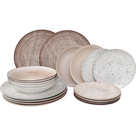 Set de 18 piezas Warm Circle en porcelana