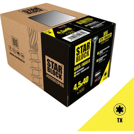 Vis bois starblock acier 45x40 mm torx x 500 228008375 228008375 228008375 228008375 228008375 228008375 228008375 228008375 228008375 228008375 228008375 228008375 228008375 228008375 228008375 (1/2)