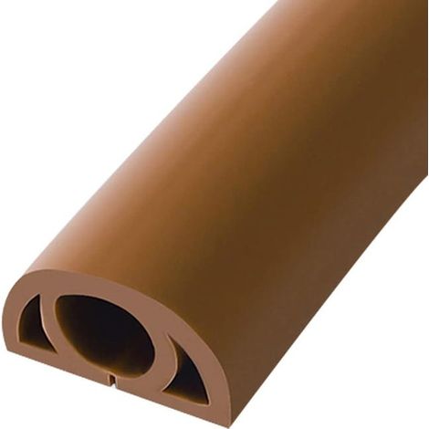 Chemin de câbles en PVC, protection de câble de terre, organisateur de câbles, facile à installer, marron, 1 mètre (1/5)
