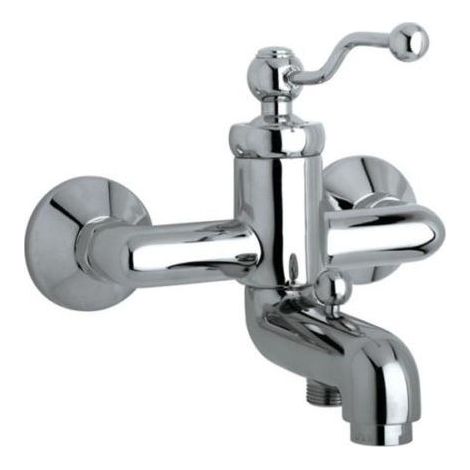 Mezclador monomando de lavabo en latón cromado - Paini Toscana (1/2)