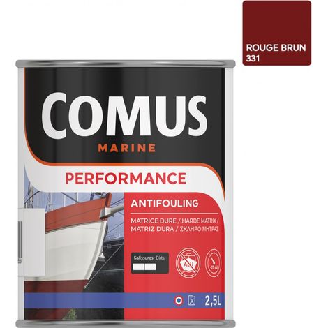 PERFORMANCE NB ROUGE 2,5L - Antifouling tous  bateaux et coques (sauf aluminium) - COMUS (1/2)