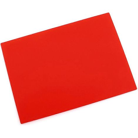 Tapis de cheminée ignifugé rouge pour foyer poêle à bois et cheminée (1/4)