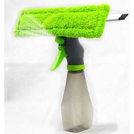 Vert - 1 pièce Raclette nettoyante pour vitres, flacon pulvérisateur Raclette double vitrage pour vitres de voiture (1/5)