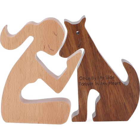 Regali commemorativi per cani in caso di perdita di un animale domestico, decesso, condoglianze, ricordo, simpatia, ornamenti in legno, Tipo A, 14x10,5x2 cm.
