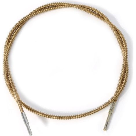 1 câble tubulaire métallique à ressort de 98 cm pour l'arbre flexible du broyeur rotatif (71)