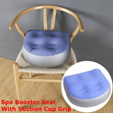 Coussin Gonflable Spa - 40 x 37 x 15 cm - Charge Max 150 kg - Ventouse Intégrée - Bleu - 1 Pièce (1/4)