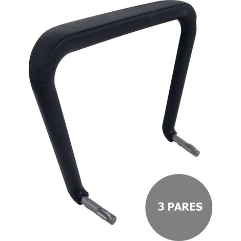 Mueble de oficina piqueras y crespo fixed armrests 3 piezas poliuretano