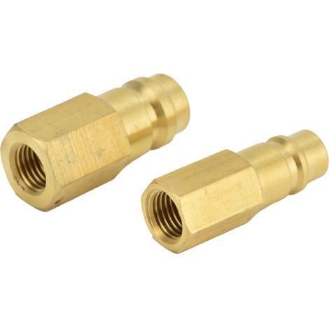 High-pressure R134A air conditioning adapter, 1/4 SAE brass – 2 pieces (1/4)