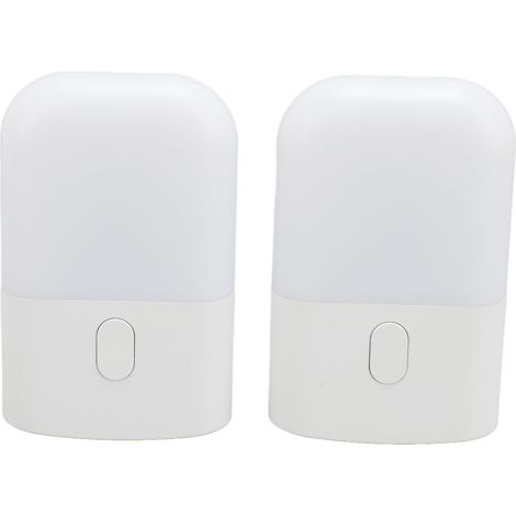 Ortviai Veilleuse intelligente avec capteur de luminosité, 2 pièces, 0,5 W, lumière chaude réglable, pour chambre et escalier (1/5)