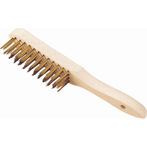 Spazzola con manico in ottone OUTILPARFAIT Ottone - 4 file - 712004