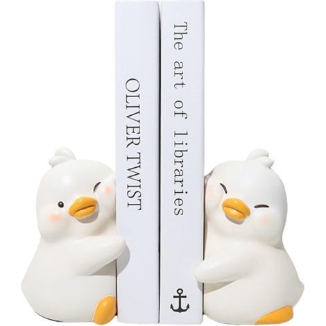 Serre-livres mignons en forme de canard - Extrémités décoratives et uniques pour votre maison et votre bureau (1/5)
