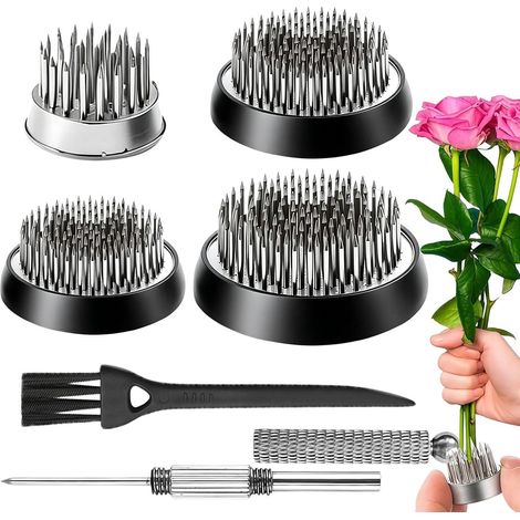 Grille d'Arrangement Floral Organiseur de Fixation pour Bouquet Rond Pique d'Arrangement de Centre de Table pour Maison, Salon, Mariage, Chambre, Fête, Bureau, Appartement, Dortoir (1/5)
