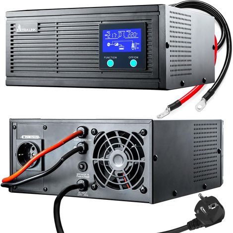 Extralink Piorun Ondulador 1200W Negro Compacto