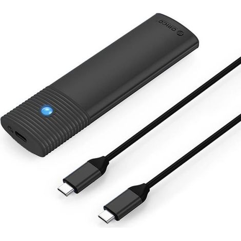 Boîtier Disque Dur - M.2 NGFF SATA - USB-C 5 Gbit/s - Pour SSD Portable - 1 Pièce (1/5)