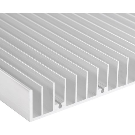 Dissipateur thermique en aluminium 300 x 140 x 20 mm pour éclairage LED haute puissance (1 pièce). (1/5)