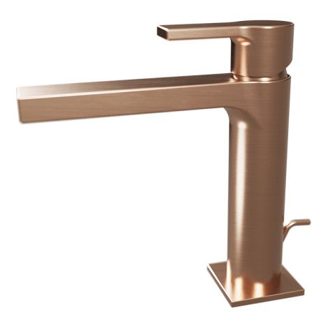 Mitigeur lavabo medium Or Rose Brossé Omega - CRISTINA ONDYNA OG22334P (1/2)