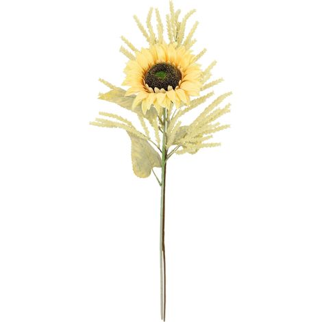 Lot de 2 Fleurs de Tournesol artificielles Astilbe - 80 cm - en Soie - Fleurs artificielles - pour Vase - Branche Unique d'automne - Décoration d'automne (1/3)
