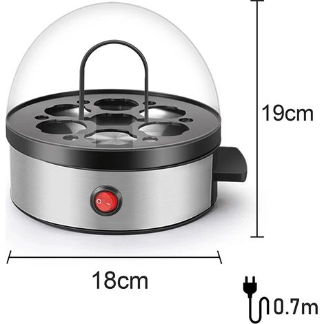 Cuiseur à œufs électrique 350W, cuiseur vapeur multifonctionnel avec fonction d'arrêt automatique.