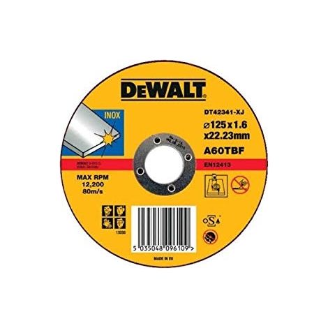 DEWALT DT43906-QZ DISQUE À TRONÇONNER, JAUNE