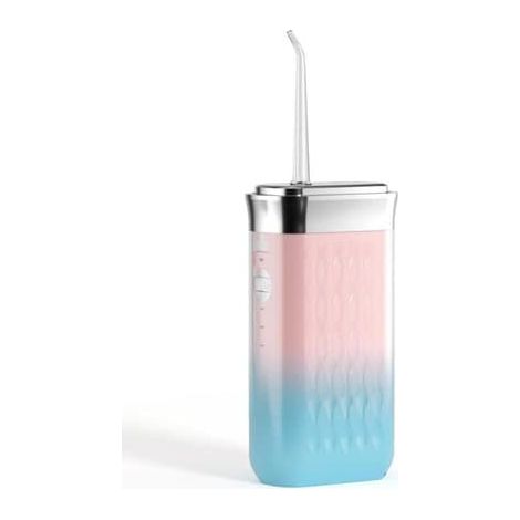 Hydropulseur dentaire, bain de bouche portable sans fil, rechargeable avec 3 embouts, étanche IPX7, adapté au nettoyage des dents (1/5)
