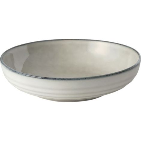 6 Assiette Gourmet 22 Cm Gris Clair - Flow - Medard De Noblat