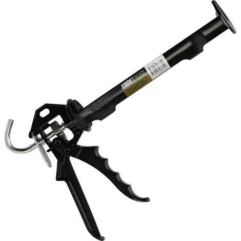 Pistolet applicateur FOME FLEX noir – pour cartouches de mastic et colle – modèle professionnel, précis et ergonomique