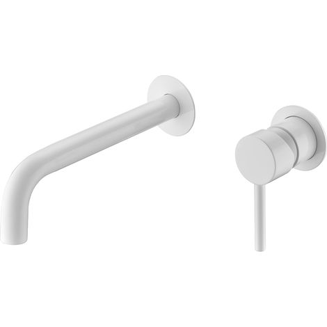 Rubinetto per Lavabo Incasso con Monocomando  Modello ETNA  Canale Universale  Colore Bianco Finitura Opaca [ IMEX® ]