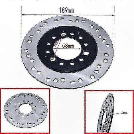 58-mm-Bohrungs-Scheibenbremsensatz für GY6-Roller, Motorräder, Quads, Mopeds und Karts – Ersatzteile 160–190 mm (1/5)