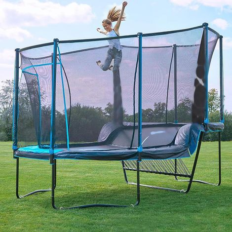 Set mit 6 U-förmigen Stahlnägeln, Kunstrasennägeln, Bodenankern für Vliesstoffe, hochfeste Trampolinnägel, schwarz (1/5)