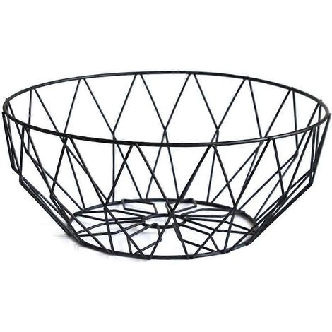 Corbeille à fruits nordique, bol de rangement pour fruits, double couche de fer, pour la maison, la cuisine, la décoration (type E) (1/4)