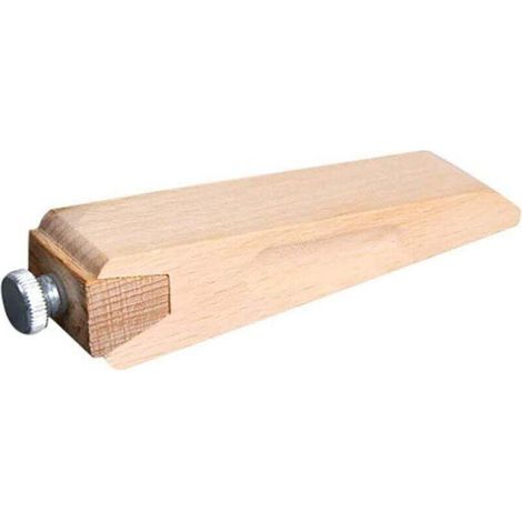 En Bois Cale à Poncer, Fait à la Main Cuir Artisanat Abrasif - Hêtre Brunissoir - Cuir Polissage Outil - DIY Bord Meulage Outil - 85MMx30MM (1/4)