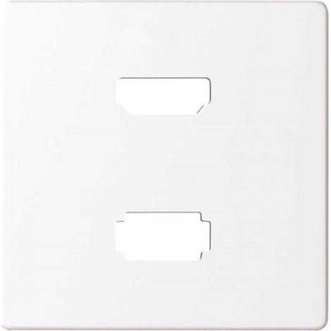 Cache connecteur HDMI Simon 82 V1.4 + USB2.0 type A blanc SIMON 8201095-030
