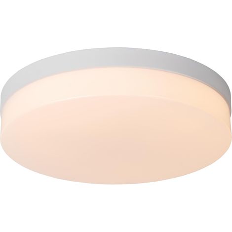 Plafonnier Salle de bains - Ø 34,5 cm - LED - 1x24W 2700K - IP44 - Détecteur De Mouvement - Blanc (1/4)