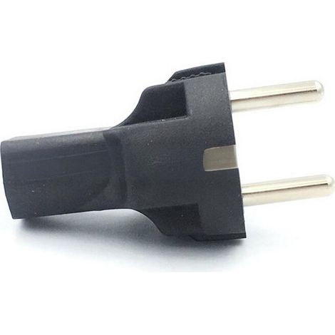Geeignet für EU-zu-IEC320-C13-Netzadapter, EU-Stecker auf IEC320-C13-Buchse, EU (4,8 mm) 2-polige auf PDU/UPS-Adapterstecker, 10 Ampere.