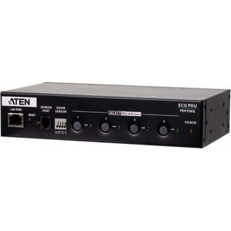 ATEN PE4104G-AT-G PDU 4x Netzwerksteckdose 1U Schwarz
