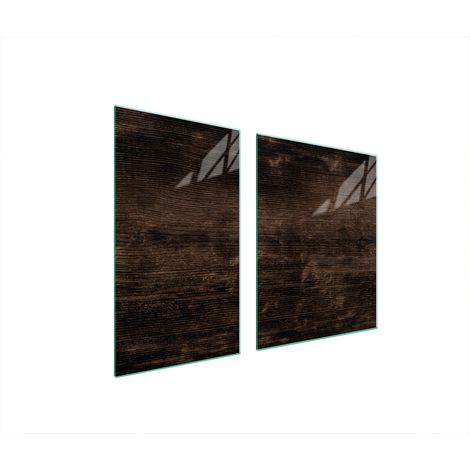 Assiette en verre et planche à découper en bois 100x52 (1/5)